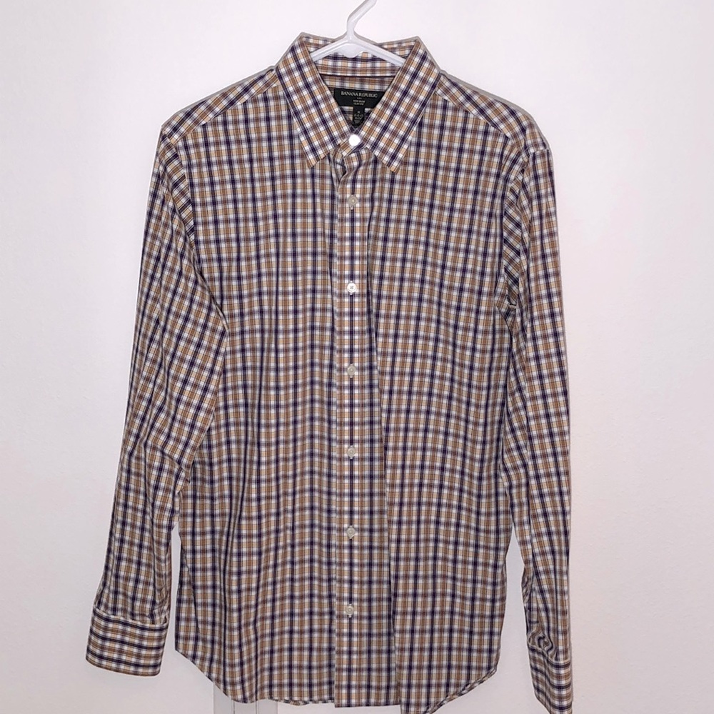 Banana Republic mens dress shirt non-iron